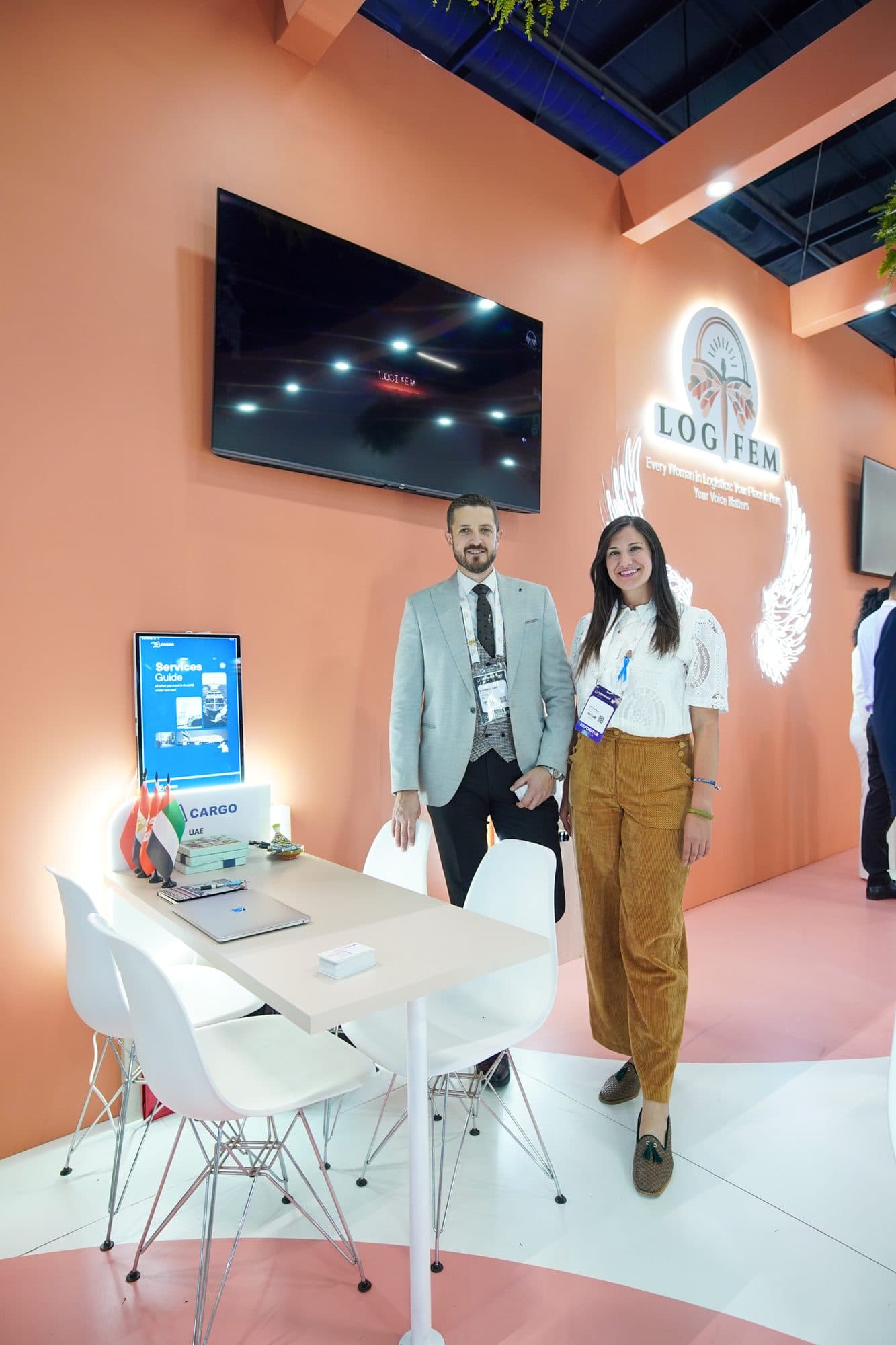 Pavilion aisle at the trade show